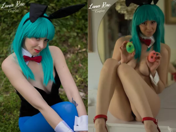 Bunny Bulma on/off by Lunaraecosplay [self] by Lunaraensfw
