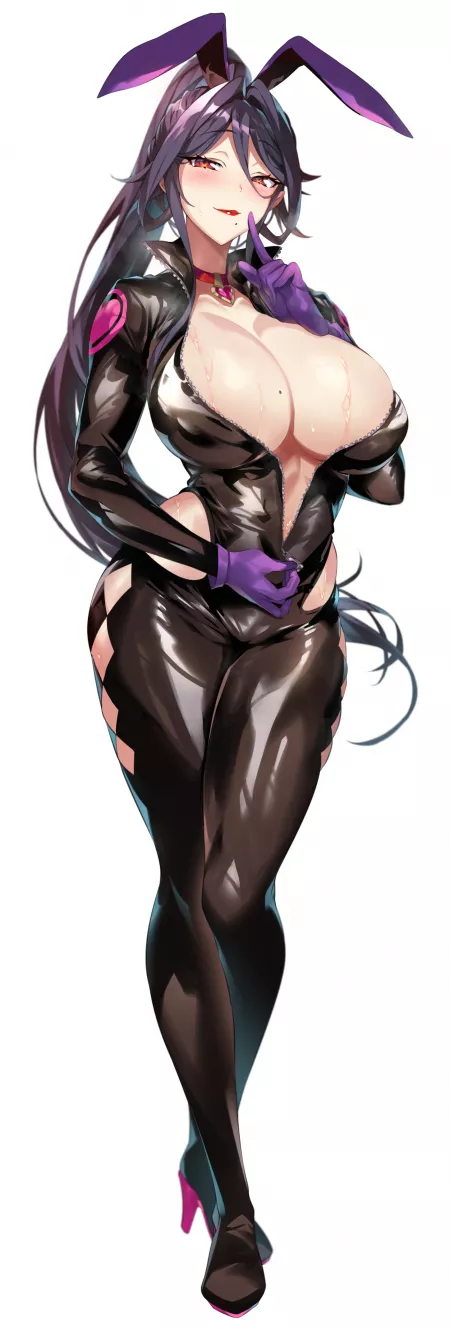 Bunny Girl Bikesuit Unzipping Keep It Secret (Senri Gan) [Original] by sequence_string