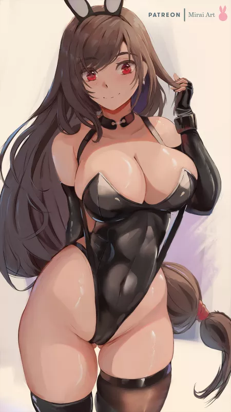 Bunny Girl Tifa (Mirai Art) [Final Fantasy VII] by MiraiHikariArt