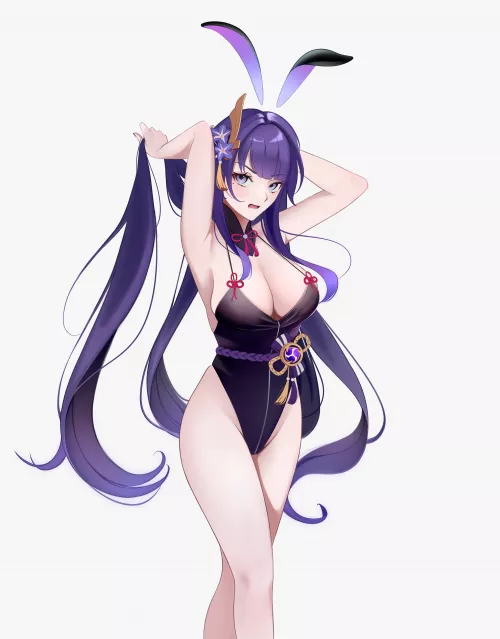 Bunny Raiden [Genshin Impact] by xSaviour_N