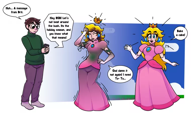 Business As Usual [M Human -> F Human (Princess Peach)] by TF-Artist-Chan by notmma