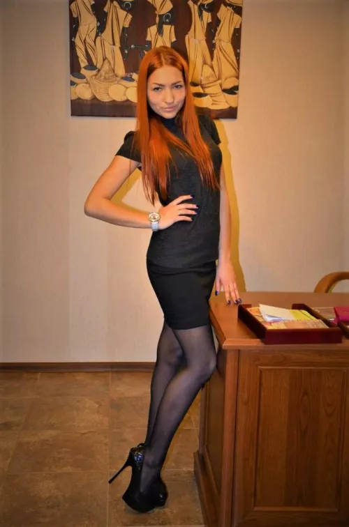 Business girl is waiting for you for negotiations. Did I pick the right heels for this?🔥👠 by Ddollyy