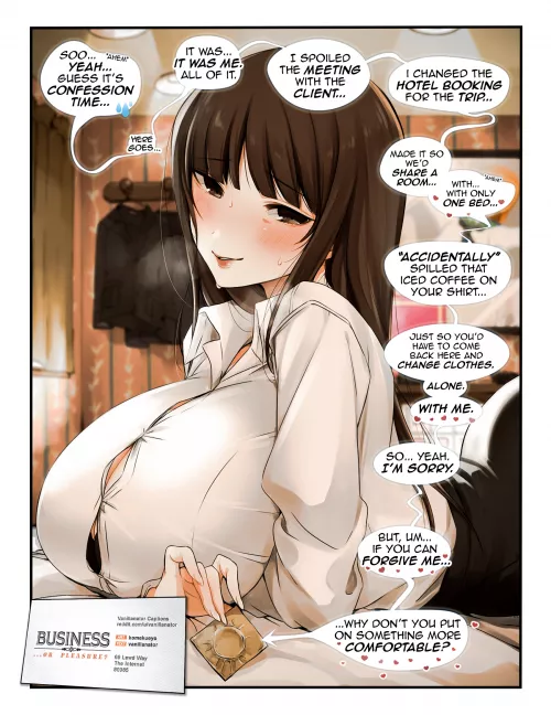 Business... or pleasure? [Male POV] [Huge Breasts] [Coworkers to Lovers] [Nervous] [Vanilla] by vanillanator