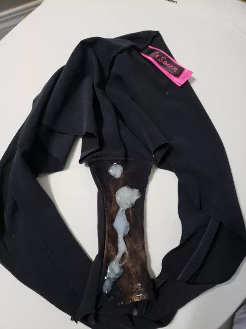 Busted a huge load in these booty shorts from my wife. by Canadianguy0690