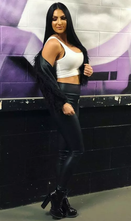 Busty Billie Kay boobs about to explode from her top 😜 by MaleficentBus8