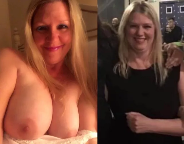 Busty blonde Gilf slut by Dependent_Fox_6900