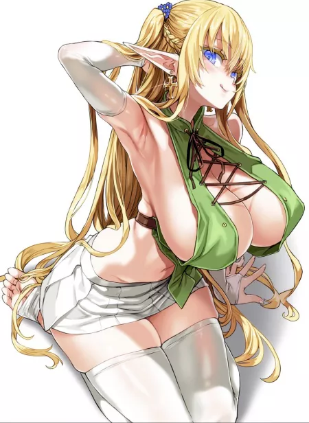 Busty Elf by Natsu_1000