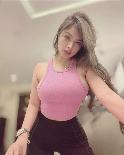 Busty in pink by freelancepackage