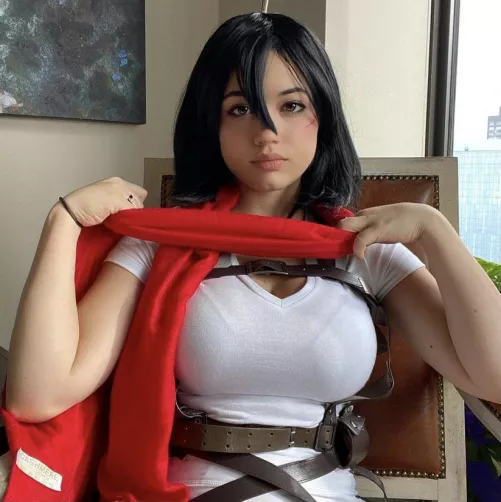 Busty mikasa by Qnilla21