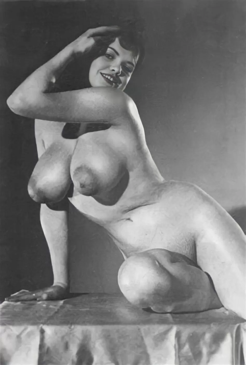 Busty vintage nude poser with puffies! posted by [deleted]