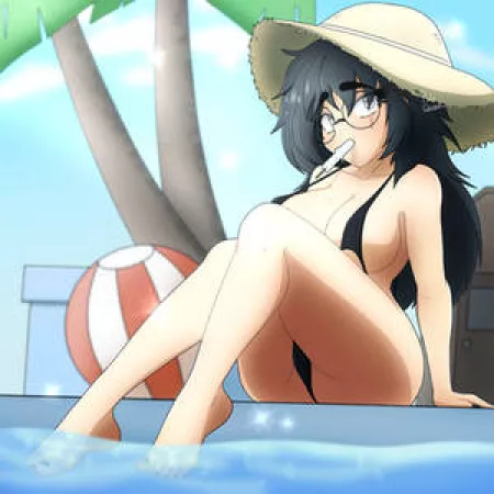 By the Pool [Art and Character by Pholycarpie] by MarvitPH