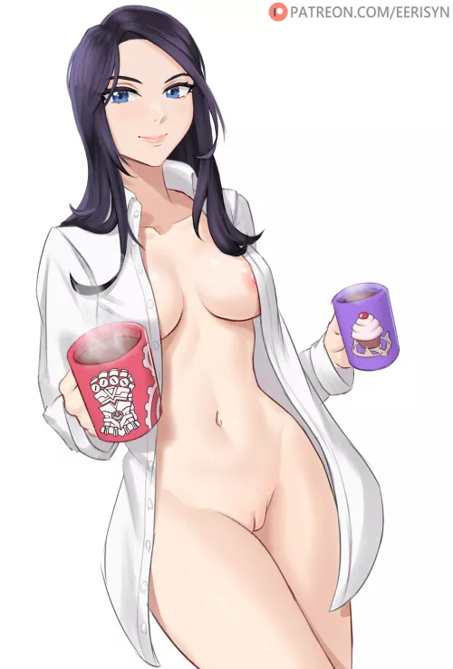 Caitlyn morning coffee (Eerisyn) [League of Legends] by Eerisyn