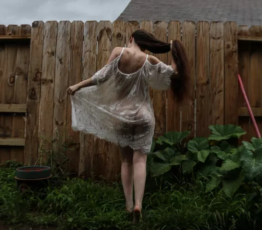 cake, in the garden (self shot) by _creature_feature