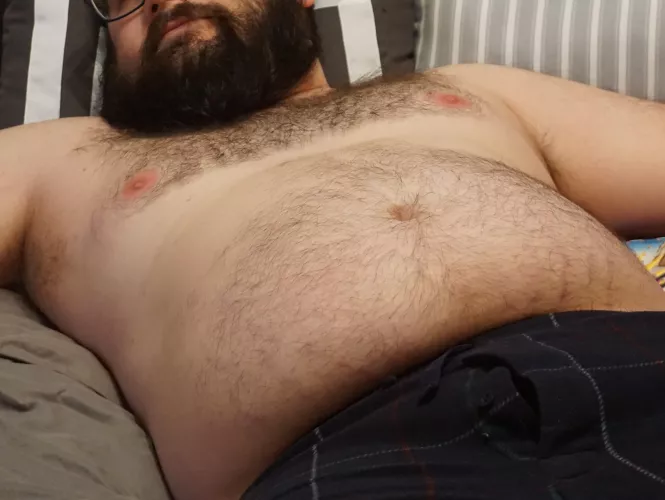 Call me a fat boy and rub my gut. by DadBodGodBHM