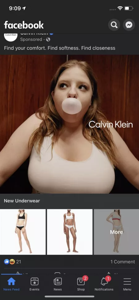 Calvin Klein Model - Bubblegum and Big Tits by Away_Throw31415