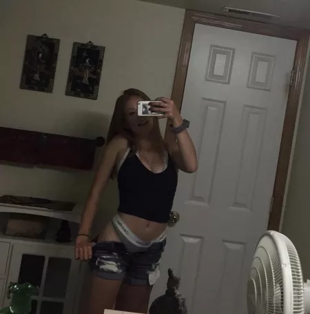 Calvin Klein thong hanging out 😏 by localpantiegod