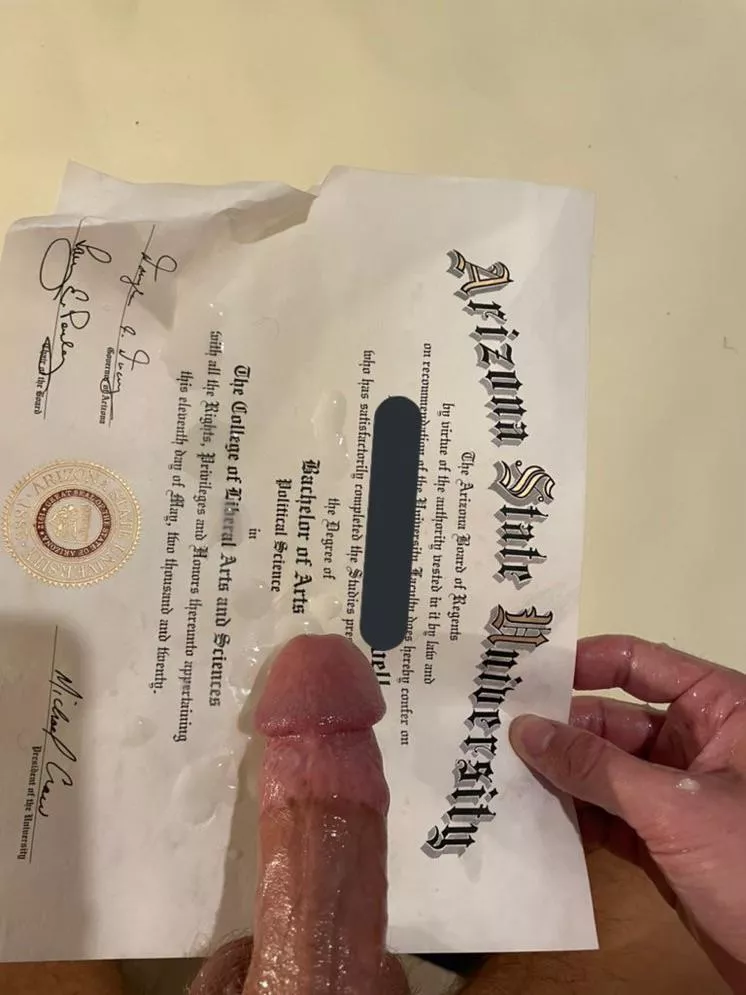 Came on my diploma… oops posted by politicov