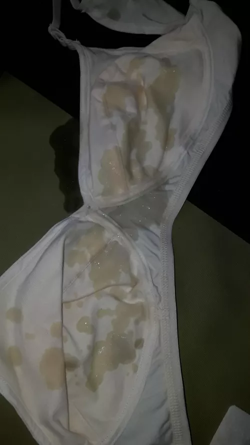 Came on my sister's bra. Wishing it was her tits.