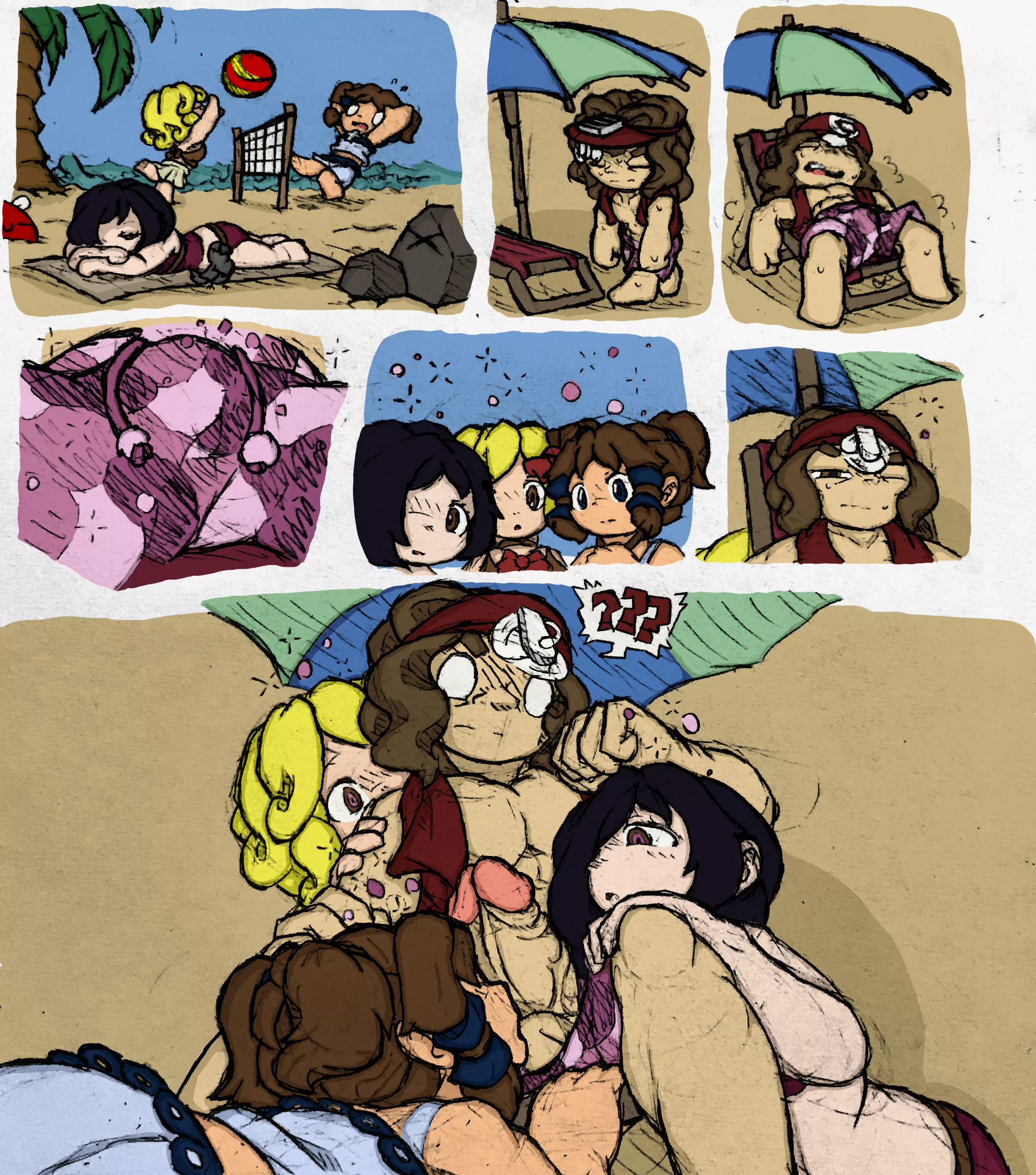 Camo Undies (Multi-character Post by u/MrLinThePencilGuy) [Coloured by me] posted by Ferrari_Cold