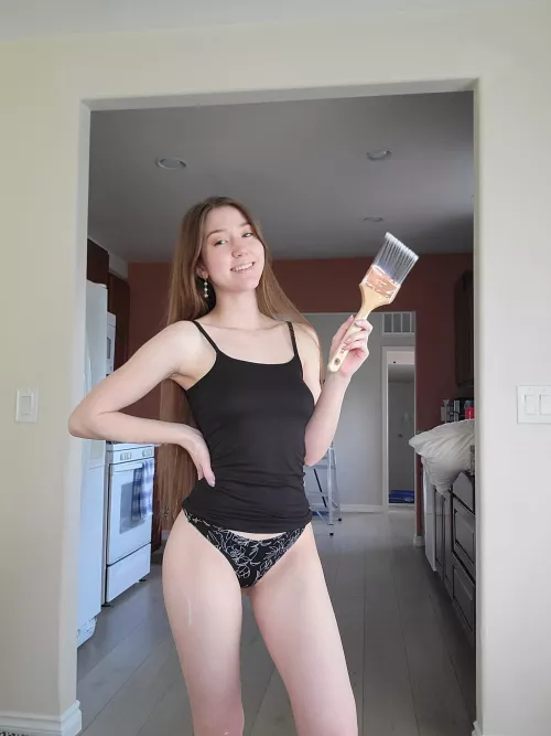 Can I ride on your shoulders while I paint around the ceiling? by jade_love_12345