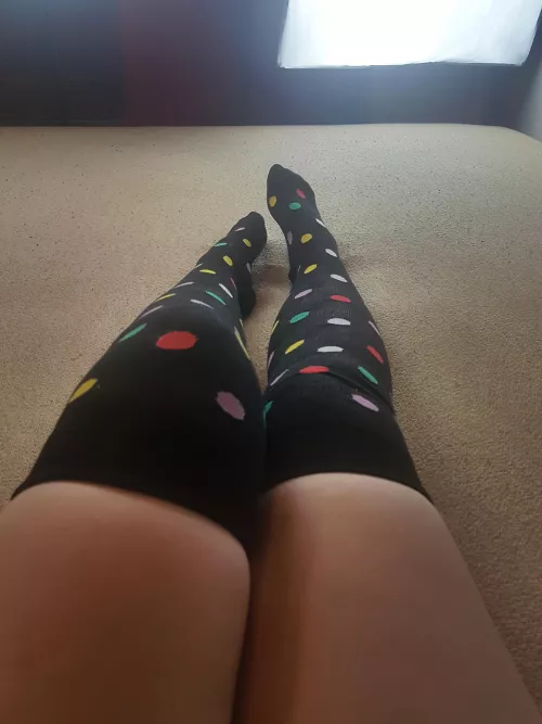 can i tempt you with cute socks and thighs? :) by lighthousechan