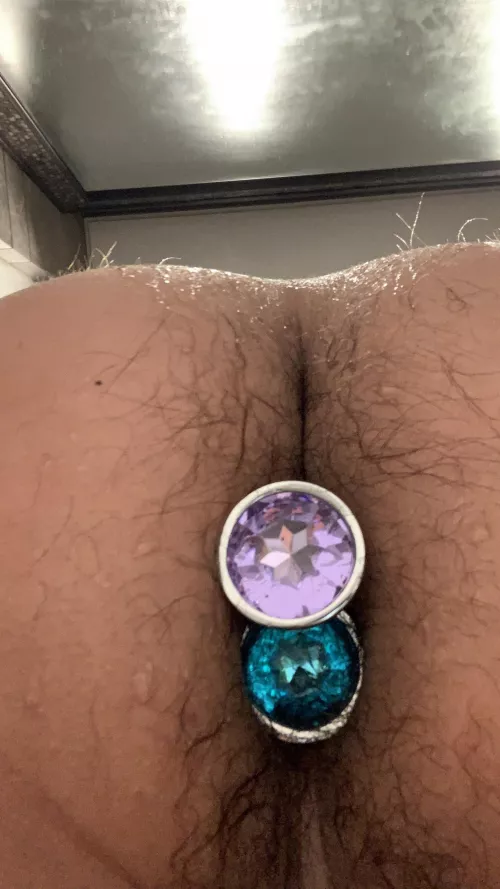 Can someone help me push the purple one further in? by Millardlee175469