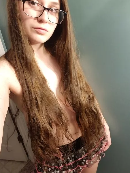 Can you guess how big they are under the hair bra? by opalraine