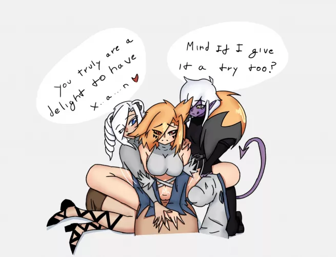Can you handle three at the same time?(OC) by koma_50