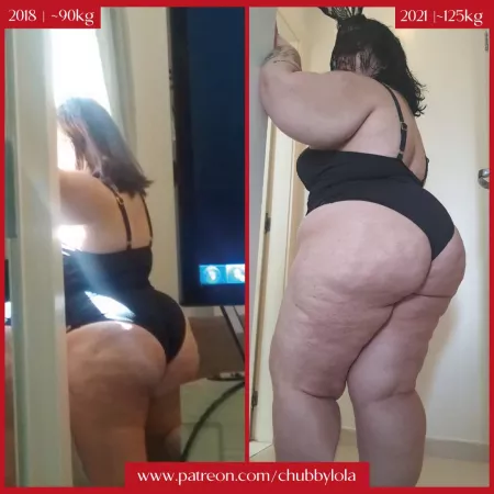 🔥 Can you spot the difference? If not, you should help me get even fatter. If you see it, then you should help me get even fatter too. 🔥 www.patreon.com/chubbylola 🔥 by [deleted]