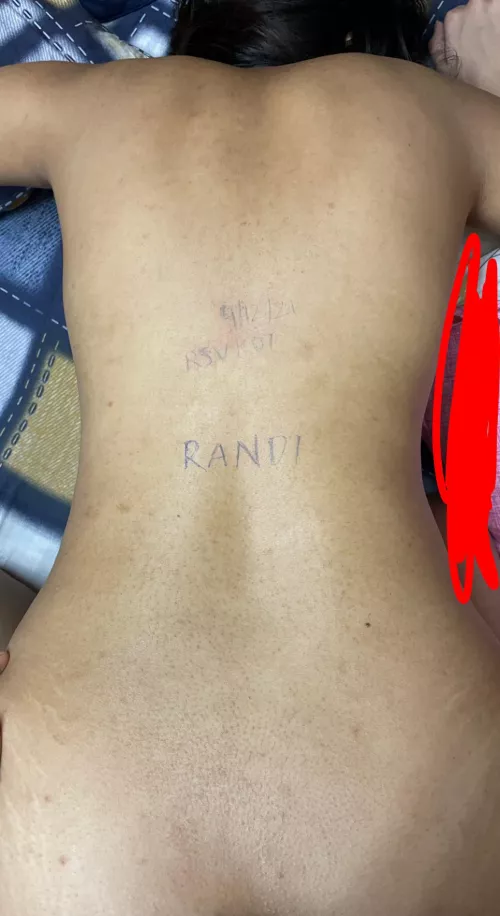 Can you tell what’s written? Couldn’t find a marker pen 😔 by rsvp07