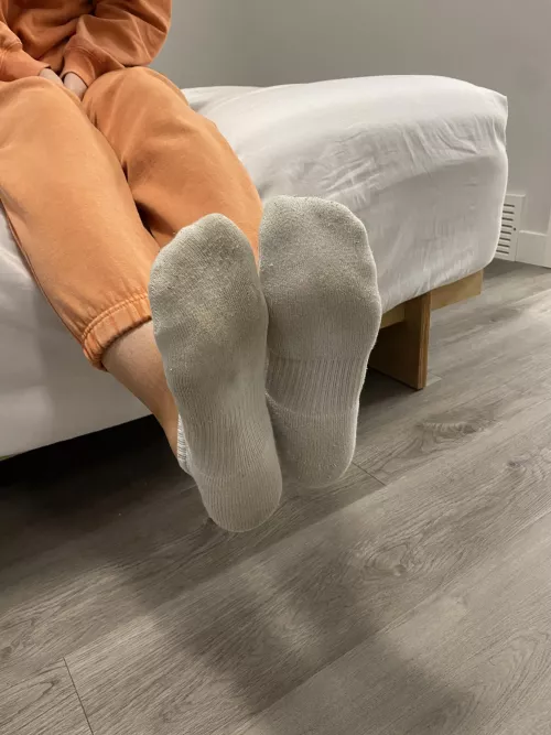 Canadian girl! Super sweat socks today! 🇨🇦 by Savscutefeet