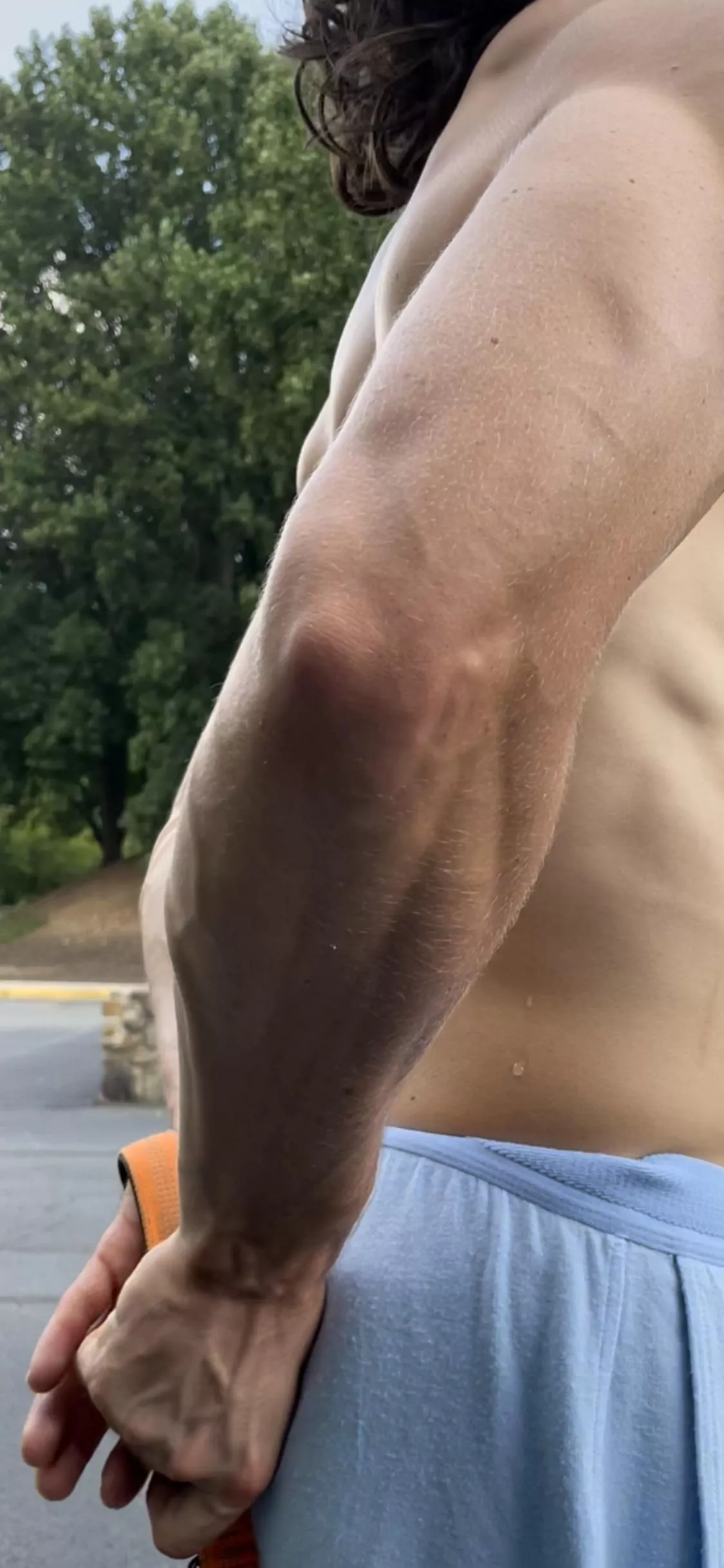 Candid while walking the dog posted by hypnotistchicken1