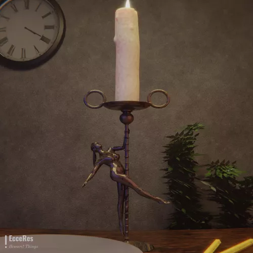 Candle Base TF (F --> Inanimate TF) by EcceRes by ecceres