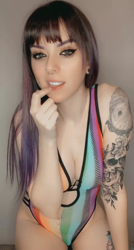 Can't Help But Feel Slutty In Rainbow 🌈 (self) by alyxeclypse