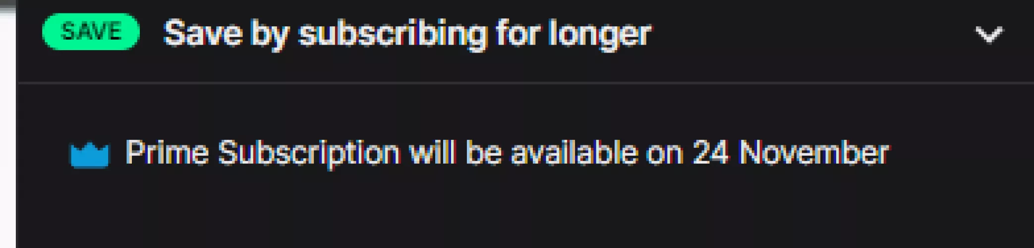 Can't use prime sub even though it should be available? by Joedos3d