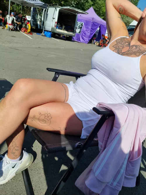 Can't wait for racing season to start back up so I can distract all the riders to help my man win hehe! by scottishcouple35