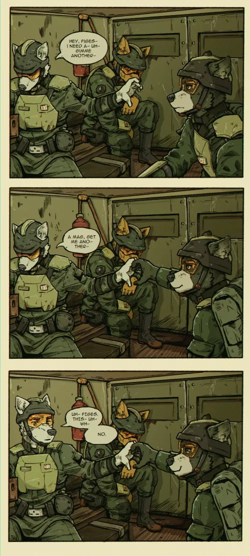 Captain Figes gets a bit cheeky (Original art and story by u/DWCMarshalArts) by DWCMarshalArts