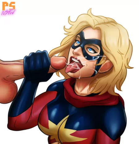 Captain Marvel Facial by marvelousboobs