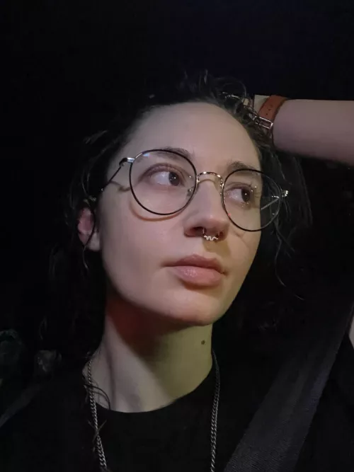 Car selfie after a 12 hour work day… by twisterlikespie