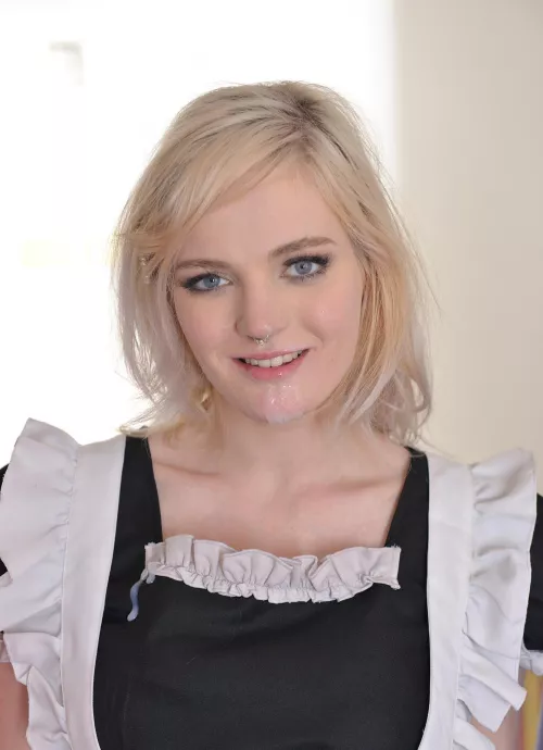 Carly Rae Summers with cum dripping off her chin by SpunkySpunkyAssGuy