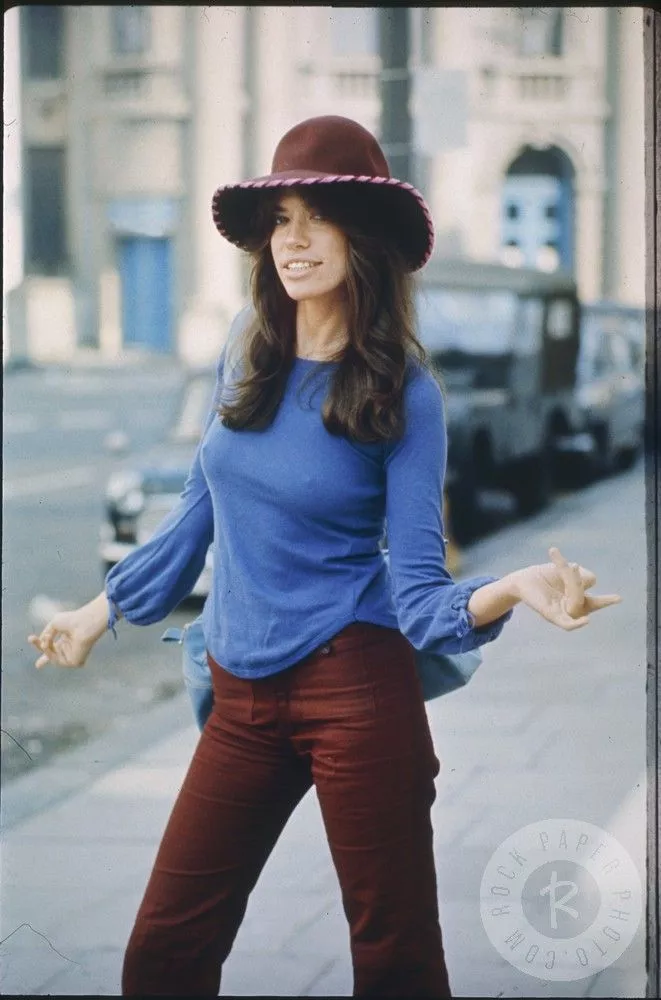 Carly Simon in London during the recording of the album 'No Secrets', 1972 posted by steakand_bourbon