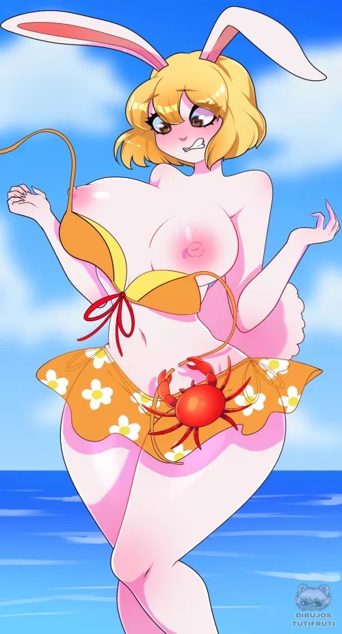 Carrot's huge, soft tits are too much to handle for her bikini by GiuliaCapuanoFeet
