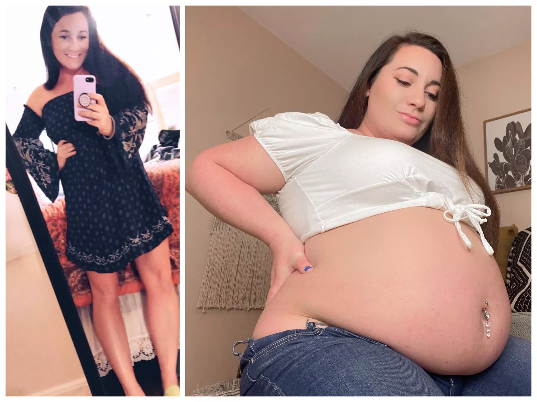 Casey's huge belly posted by Frosty-Dictator