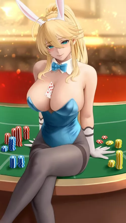 Casino Bunny Artoria [Fate] by xSaviour_N