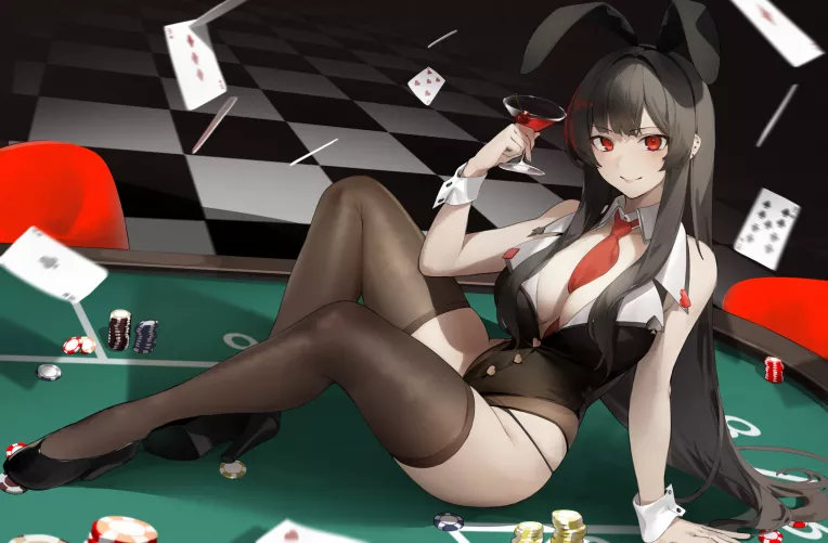 Casino Bunny [Original] by CheetahSperm18