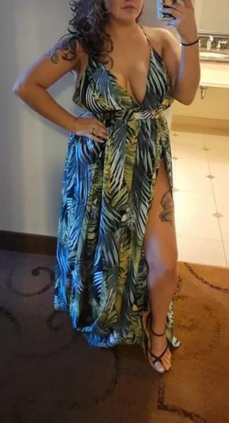 Casino night had me busting out by wifejustshowingoff