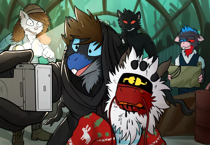 Casual custom game with the Bois| DBD styled art-piece by CaptainZepto (Matured for Minor Violence) by ZanyZoroark