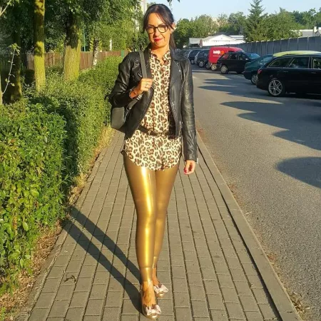 Casual latex leggings / Find the model here: https://www.instagram.com/agnieszkalowiczanka/ by BobRoss235