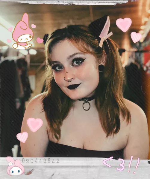 Cat girl (pt 2), I love these picsart stickers so much!! by savthegreenbean