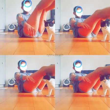 cat wanted to join my ho[m]e workout in briefs by scapegoatroar